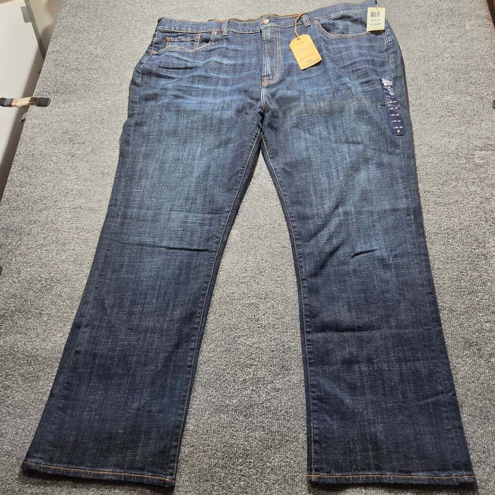 Lucky Brand 181 Relaxed Straight Jeans Size 48x34 Dark Wash